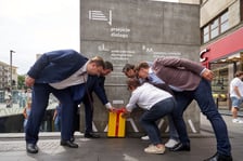 Uroczyste odsłonięcie krasnala Unicefka