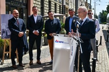 <p>Konferencja dotycząca nadanie imienia tramwajowi Jana Nowaka-Jeziorańskiego</p>