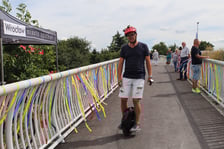 Piknik z okazji otwarcia kładki pieszo-rowerowej nad Ślęzą