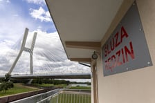 stopień wodny na Rędzinie po remoncie, sierpień 2023