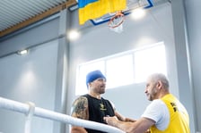 Usyk podczas treningu