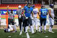 Zawodnicy Panthers Wrocław podczas meczu