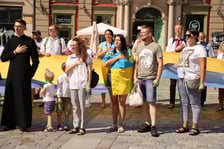 <p>Marsz Solidarności i Wolności z okazji Dnia Niepodległości Ukrainy</p>