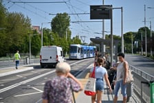 Tramwaje jeździły trasą na Nowy Dwór na razie tylko testowo.