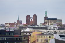 Panorama Wrocławia z biurowca Infinity