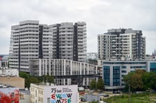 Panorama Wrocławia z biurowca Infinity