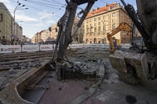 Przebudowa torowiska na skrzyżowaniu Piłsudskiego i Świdnickiej we Wrocławiu, 5.09.2023