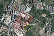 Lokalizacja obozu pracy przymusowej Burgweide naniesiona na współczesne zdjęcie lotnicze