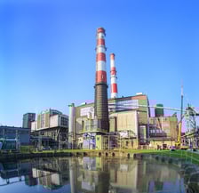 <p class="MsoNormal">Stara elektrociepłownia w Siechnicach.</p>