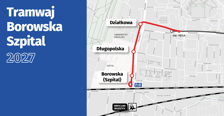 <p><strong>Tramwaj na Borowską</strong><span>&nbsp;</span><span>to przedłużenie trasy tramwajowej na Gaj do Uniwersyteckiego Szpitala Klinicznego przy ulicy Borowskiej.</span></p><p><a href="https://www.wroclaw.pl/dla-mieszkanca/najnowsze-plany-na-rozwoj-komunikacji-miejskiej-we-wroclawiu" target="_blank" rel="noopener"><strong> Sprawdź wszystkie plany na nowe trasy i pętle tramwajowe we Wrocławiu!</strong></a></p>