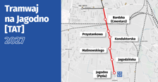 <p><strong>Tramwaj na Jagodno</strong><span>&nbsp;</span><span>to jeden z najbardziej wyczekiwanych projektów, który zostanie zrealizowany w najbliższych latach. W ciągu tej trasy powstanie 5 nowych przystanków oraz nowa pętla przy ulicy Kajdasza.</span></p><p><a href="https://www.wroclaw.pl/dla-mieszkanca/najnowsze-plany-na-rozwoj-komunikacji-miejskiej-we-wroclawiu" target="_blank" rel="noopener"><strong> Sprawdź wszystkie plany na nowe trasy i pętle tramwajowe we Wrocławiu!</strong></a></p>