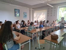 Uczniowie  z V Liceum Ogólnokształcące we Wrocławiu i Domgymnasium w Verden.