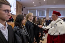 <p>Inauguracja roku akademickiego 2023/2024 na Uniwersytecie Przyrodniczym - pasowanie nowych student&oacute;w</p>