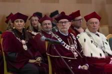 <p>Inauguracja roku akademickiego 2023/2024 na Uniwersytecie Przyrodniczym - rektorzy wrocławskich uczelni</p>