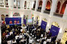 <p>Uroczystość inauguracji roku akademickiego 2023/2024 w Muzeum Narodowym 9 października 2023 r.</p>