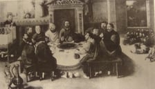 Obraz „Ostatnia Wieczerza” z wrocławskimi patrycjuszami w roli uczestników ewangelicznej sceny. Zaginiony obraz z 1537 roku.