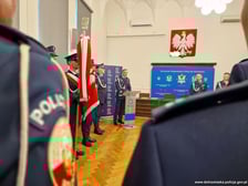 Uroczystość powierzenia obowiązków na stanowisku Komendanta Wojewódzkiego Policji nadinsp. Pawłowi Półtorzyckiemu oraz pożegnanie ze sztandarem dotychczasowego szefa dolnośląskich policjantów nadinsp. Dariusza Wesołowskiego.