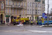 Remont torów na placu Bema, 13.01.2024