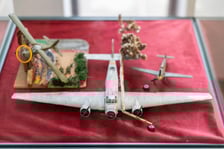 Wystawa miniatur modeli lotniczych w Centrum Historii Zajezdnia