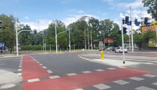 <p>Budowa trasy tramwajowej na ul. Hubskiej</p>