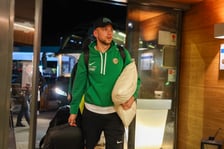 Autobus Śląska Wrocław podczas tournee treningowego