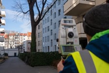 skanowanie budynków na Przedmieściu Oławskim