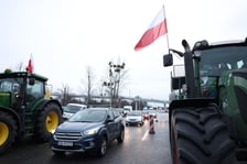 Strajk rolników - Wrocław - 12 lutego - al. Jana III Sobieskiego