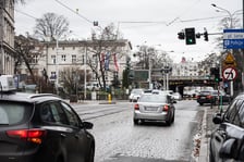 Ulica Pułaskiego we Wrocławiu, 19 lutego 2024 roku