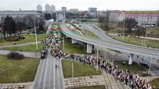 Strajk rolników w centrum Wrocławia 15 lutego
