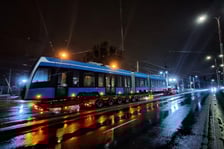 <p>Pierwsza Pesa przejeżdża ulicami Wroclawia</p>