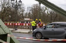 Remontowany mosty Zwierzyniecki, luty 2024