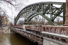 Remontowany mosty Zwierzyniecki, luty 2024