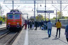 Wystawa lokomotyw i wagonów zorganizowana przez Klub Sympatyków Kolei we Wrocławiu