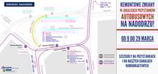 zmiana lokalizacji przystanków autobusowych, mapa