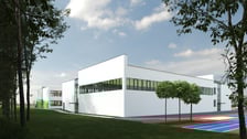 <p>Tak będzie wyglądała nowa plac&oacute;wka na Maślicach przy ul. Białostockiej (wizualizacje)</p>