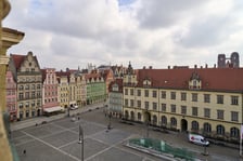 Widok na Rynek i okolice z kamienicy Pod Złotym Słońcem