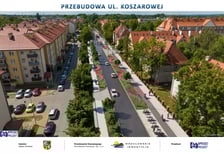 Tak ma wyglądać ul. Koszarowa po przebudowie.