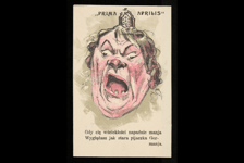 <p><span style="font-family: 'PT Sans'; font-size: 16px;">Poczt&oacute;wka primaaprilisowa - karykatura polityczna z lat 1914-1918</span></p>