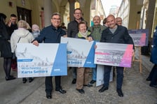 Konferencja prasowa dotycząca rewolucji w komunikacji aglomeracyjnej oraz  Karty Seniora Aglomeracji Wrocławskiej
