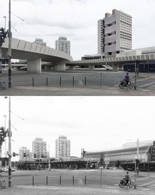 Zagospodarowanie placu Grunwaldzkiego - wizualizacja według projektu J. Frydeckiego, R. Włosowicza, I. Tarczyńskiej i Cz. Wołka