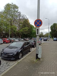 <p>Przykłady niezgodnego z prawem parkowania</p>