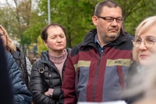 Mieszkańcy Lipy Piotrowskiej na spotkaniu z Jackiem Sutrykiem, prezydentem Wrocławia
