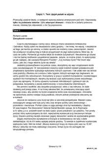 Formuła 2023, matura z języka polskiego