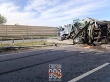 Wypadek na A4 koło Wrocławia