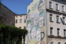 Uroczyste odsłonięcie muralu pamięci WARSZAWIACY - POWSTAŃCY - WROCŁAWIANIE z okazji 80. rocznicy Powstania Warszawskiego.