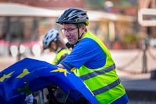 <p>Rowerzyści z&nbsp;Koła Przyjaci&oacute;ł Erlangen-H&ouml;chstadt/Tarnowskie G&oacute;ry (Tarnowitz) e.V. we Wrocławiu</p>