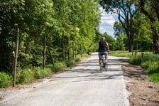 Nowa trasa pieszo-rowerowa wzdłuż Oławy na odcinku od Niskich Łąk do kładki Siedleckiej.