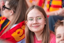 Kibice na meczu Sparta Wrocław - Stal Gorzów Wielkopolski 26 maja na Olimpijskim