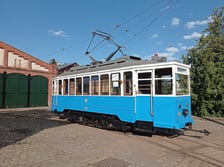 Zabytkowy tabor Wrocławskich Linii Turystycznych, zdjęcie archiwalne