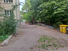 Schody przy wejście na wały przy ul. Sopockiej
